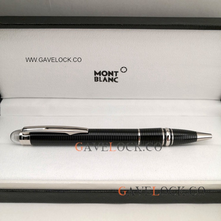 Best Mont Blanc Fake Pens Montblanc Doue Ballpoint Black And Silver